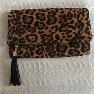 Sole Society Tasia Tasseled Foldover Clutch